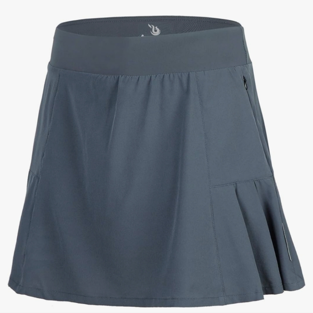 Women’s new Beroy gray athletic padded bike skort size large XL